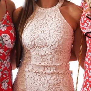 Light pink bodycon dress